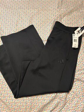 adidas Black Performance Track Pants with Subtle Logo